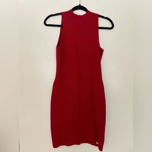 Guess Sleeveless Red Mini Dress